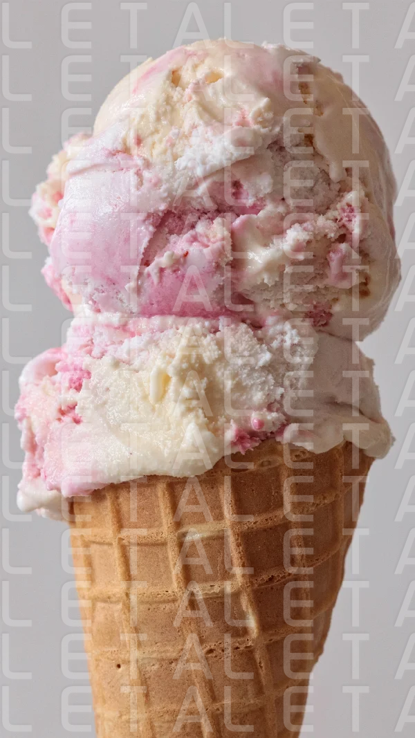 closeup of ice cream cone