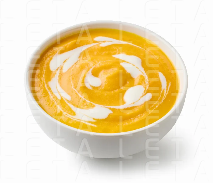 bowl of pumpkin cream soup