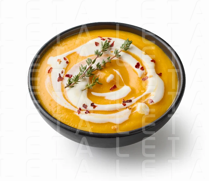 bowl of vegetable cream soup