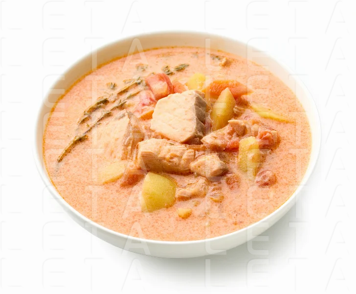 bowl of fish soup