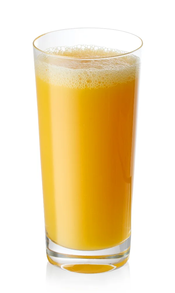 glass of fresh orange juice