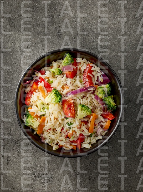 bowl of fried rice and vegetables