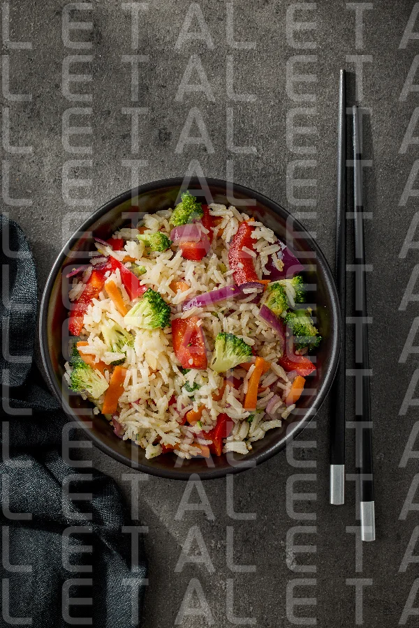 bowl of fried rice and vegetables