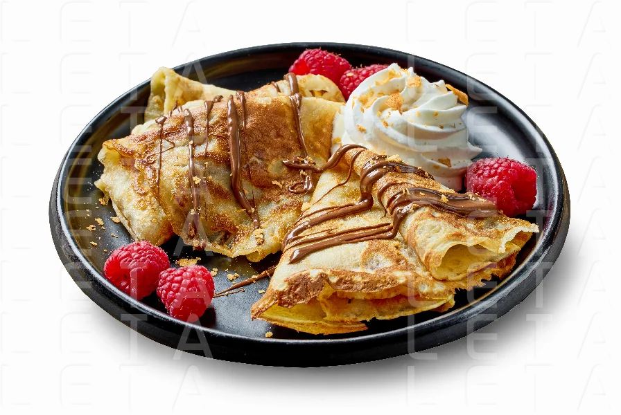 freshly baked crepes