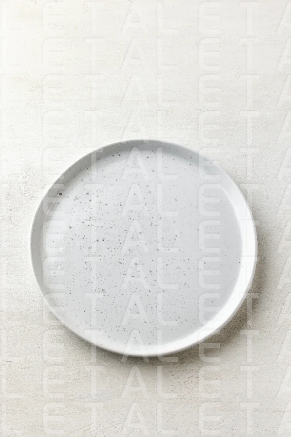 empty white plate