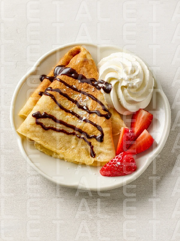 freshly baked crepe