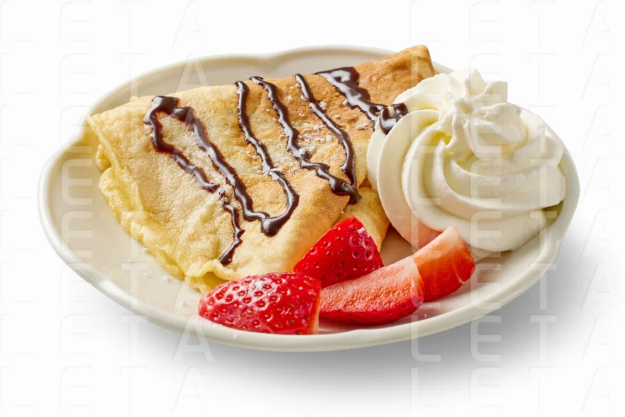 freshly baked crepe