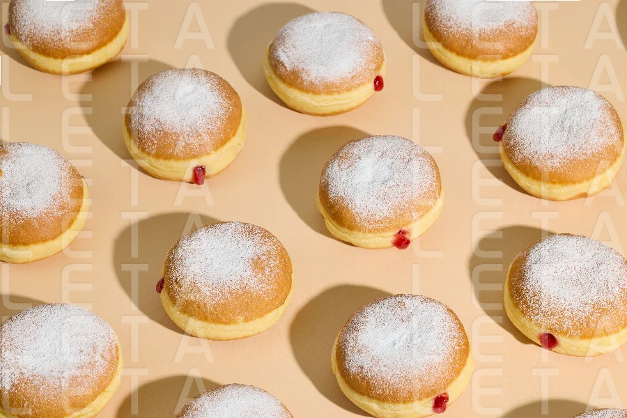 freshly baked jelly donuts