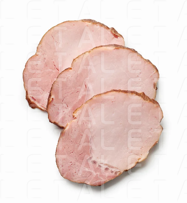 slices of smoked pork meat