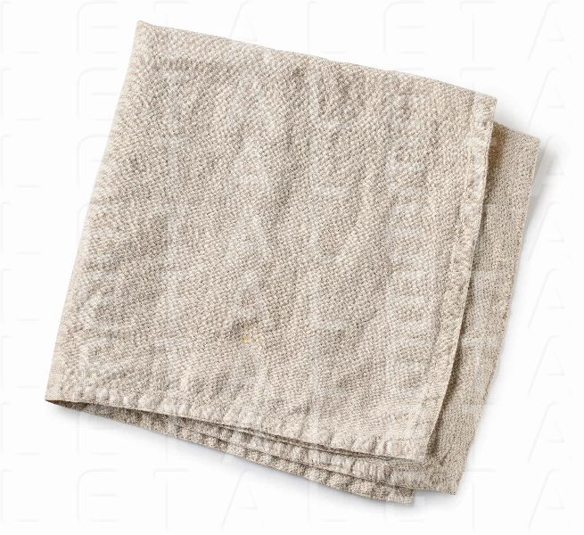 folded linen napkin