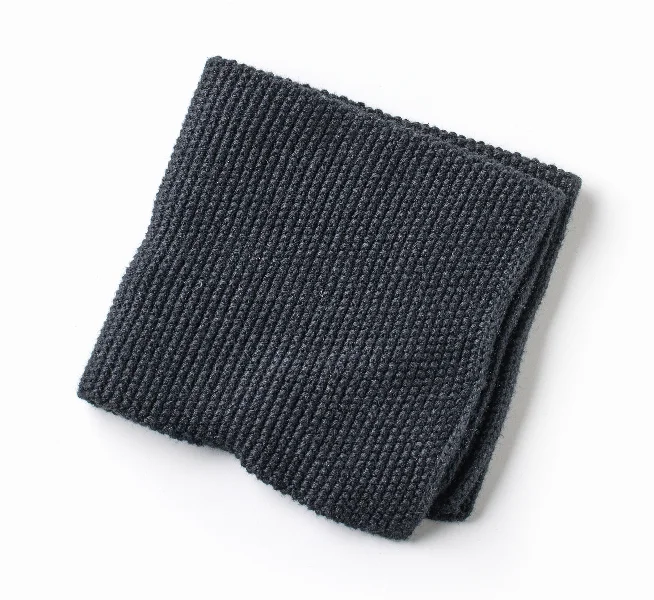 black folded cotton napkin
