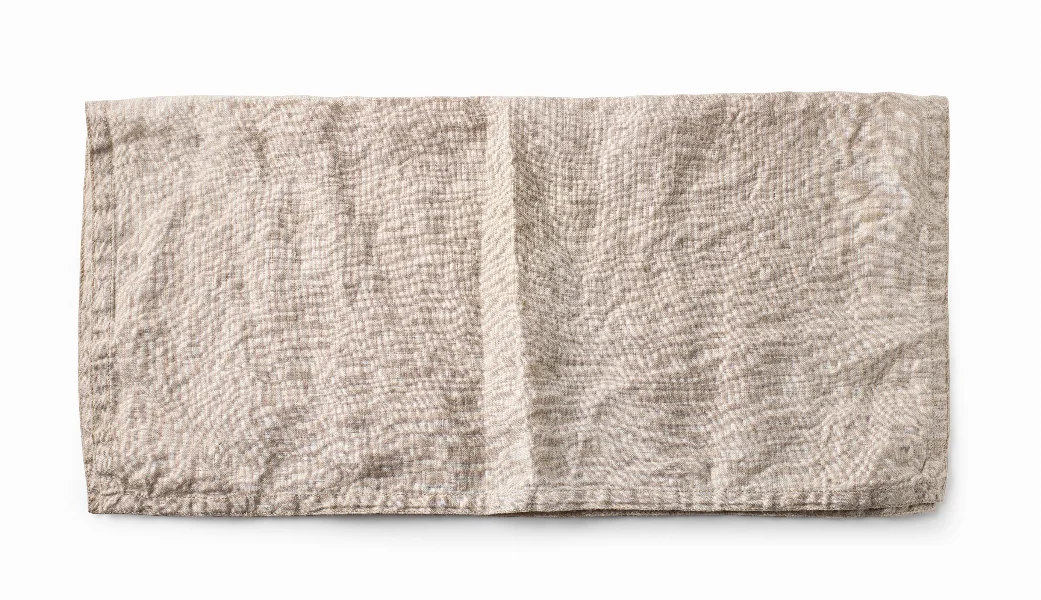 folded cotton napkin
