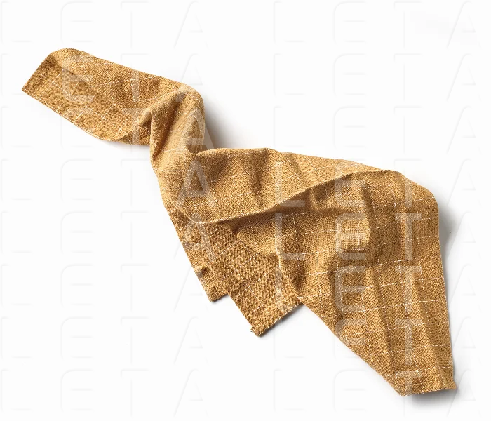 brown crumpled cotton napkin