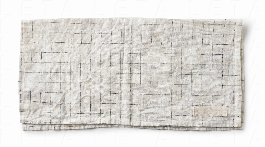 folded cotton napkin
