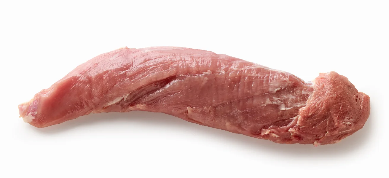 fresh raw pork fillet