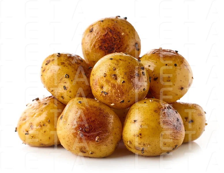 boiled and roasted potatoes
